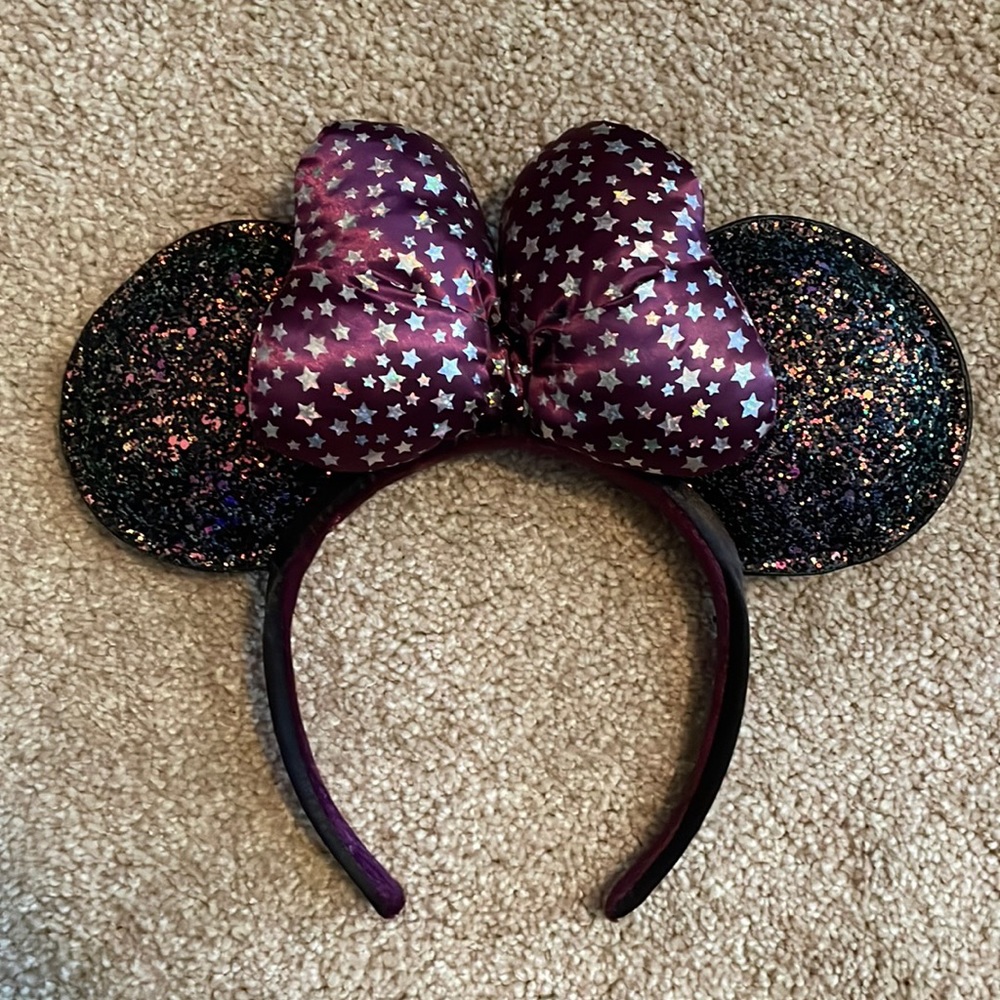 Starry purple mickey ears